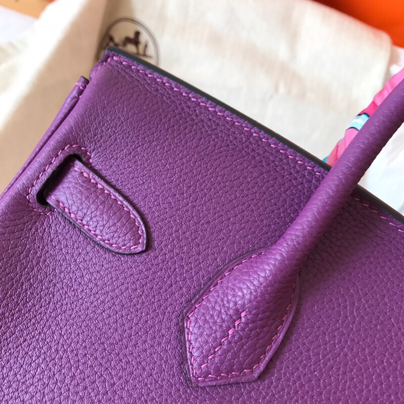 Hermes Birkin 35CM Togo Leather Handbag Anemone Purple